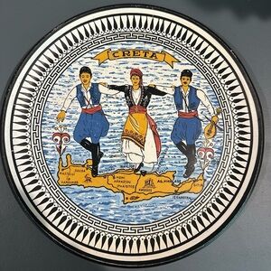Crete Greece Decorative Plate Ceramic